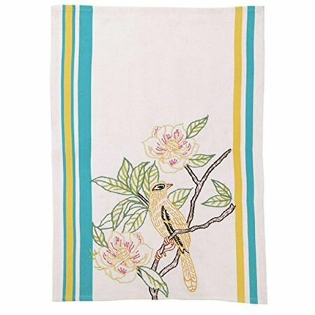 TARIFA 18 x 25 in. Bird Kitchen Hand Towel, Yellow, 4PK TA3676313